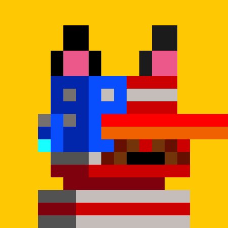 A pixel art image on a bright yellow background depicts a blocky character wearing a red and white striped hat reminiscent of "Where's Waldo," alongside a blue structure, visually representing the "WLs secured" achievement mentioned in the post about NFT whitelist acquisitions.