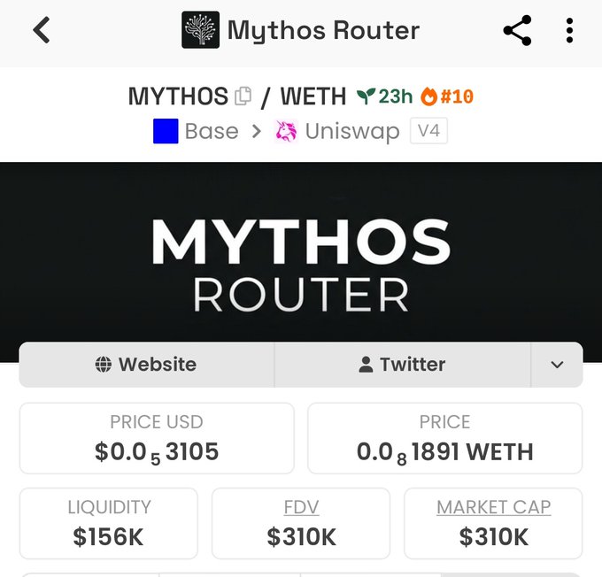 The image shows a screenshot of a website called Mythos Router that offers cryptocurrency trading services. The main focus of the screen displays various prices for the coin "MYTHOS" with the symbols $0.16, $1.00, $0.31, and $0.5 displayed on it. There is also an inventory section showing different cryptocurrency coins available for trading.

Additionally, there are some Twitter mentions related to Mythos Router on multiple social media platforms. The image highlights the importance of cryptocurrency trading in today's market, with real-time updates and constant growth opportunities presented by trading coins like MYTHOS.