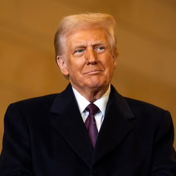 The image shows Donald Trump, a prominent political figure whose policies and rhetoric may influence economic outlooks, as the accompanying text warns of a 4.2% CPI and its potential negative impact on crypto.