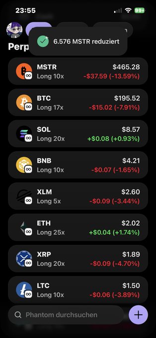ich nhems - 10$, -20$, +20$, -30% and so on are displayed above a list of various cryptocurrency values like BTC, ETH, XRP, LTC, etc., showing that the user can check current prices for different coins and tokens in the market. The image also suggests that there might be some sort of automated system at work, helping users to keep track of their investments or transactions.