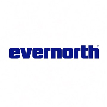 The image shows the Evernorth logo, featuring the company's name in bold blue lowercase lettering. This relates to the post about Evernorth, an XRP treasury firm, exploring DeFi opportunities and proposed native lending on the XRP Ledger, with comments from Chief Business Officer Sagar Shah at the SALT Conference.