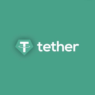 The image displays the Tether logo—a white "T" inside a green shield-like emblem—alongside the word "tether" on a solid green background, visually representing the company behind the reported $1.5 billion Q2 operating profit and 146+ tons of gold holdings mentioned in the post.