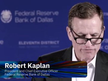 Robert Kaplan, President and Chief Executive Officer of the Federal Reserve Bank of Dallas, speaking at a press conference.