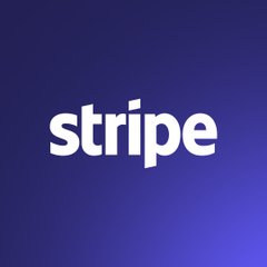 The image displays the Stripe logo in white text against a blue gradient background, visually representing the company mentioned in the post about its global expansion of stablecoin cards to over 100 countries and its 5 million+ business users.