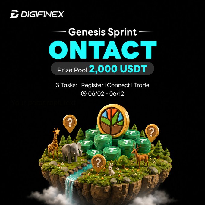 The image displays an advertisement for the Genesis Sprint, a cryptocurrency trading game, that takes place every second week. The ad showcases 3 different animal characters from various countries participating in the virtual world of the Genesis Sprint. The text also mentions the prize pool available for participants who successfully register and complete tasks within the game. For those who haven't registered yet or have not completed their tasks, the prize pool is generously offered to them. The post encourages users to participate by mentioning that it's live!