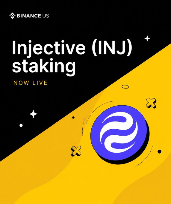 The image features a poster for an upcoming event related to Bitcoin US users. The main focus of the poster is the concept of INJ (Injective) staking, which is a new feature being introduced by Binance US. The poster highlights that this feature will allow users in the United States to participate in Bitcoin staking without needing a wallet or a bridge. This change aims to remove one of the biggest barriers in cryptocurrency: complexity. By simplifying the process and eliminating the need for additional tools, Bitcoin US is making it more accessible for everyday users who want to invest in Bitcoin.