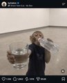 A tweet by ARTHUR (@ArthurHayes) showing a person taking a mirror selfie while holding a glass of milk. The image playfully ties to the post "they're starting to notice… $ARTHUR," with the milk glass humorously referencing the ticker symbol.