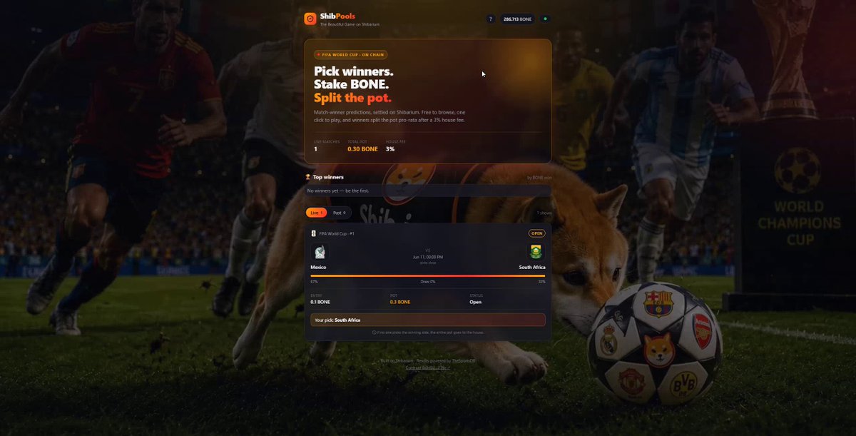 ikakoo's website displays a soccer game with players, a ball, and a banner promoting the World Champions Cup.