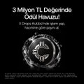 A dark promotional graphic for '3 Milyon TL Değerinde Ödül Havuzu' (3 Million TL Prize Pool) featuring a circular emblem.