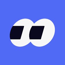 A minimalist digital illustration shows two white oval eyes with dark pupils looking sideways against a solid blue background.
