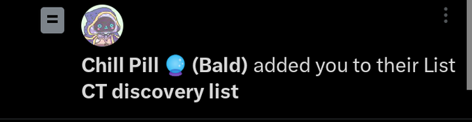 The image shows a message from someone named Chil Pill, who has added you to their list of recommended payment methods. The message also mentions that they have discovered a new payment method called Polygon.