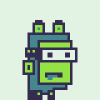 A pixel-art character with glowing green eyes and a robot-like design stands against a light background, possibly representing the "Nova" mentioned in the post as a stylized avatar or mascot for @0xDonCrypto.