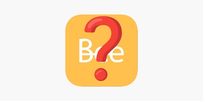 An orange app icon featuring the word "Base" with a large red question mark over it.