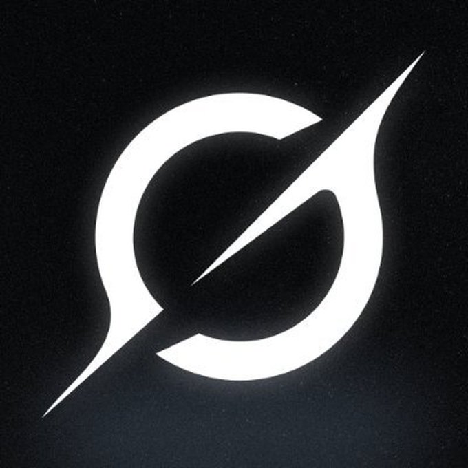 A glowing white circular logo with a diagonal slash is displayed against a dark, starry background, representing the Grok AI assistant being addressed in the post about altcoins recovering losses before Bitcoin reaches a new all-time high.