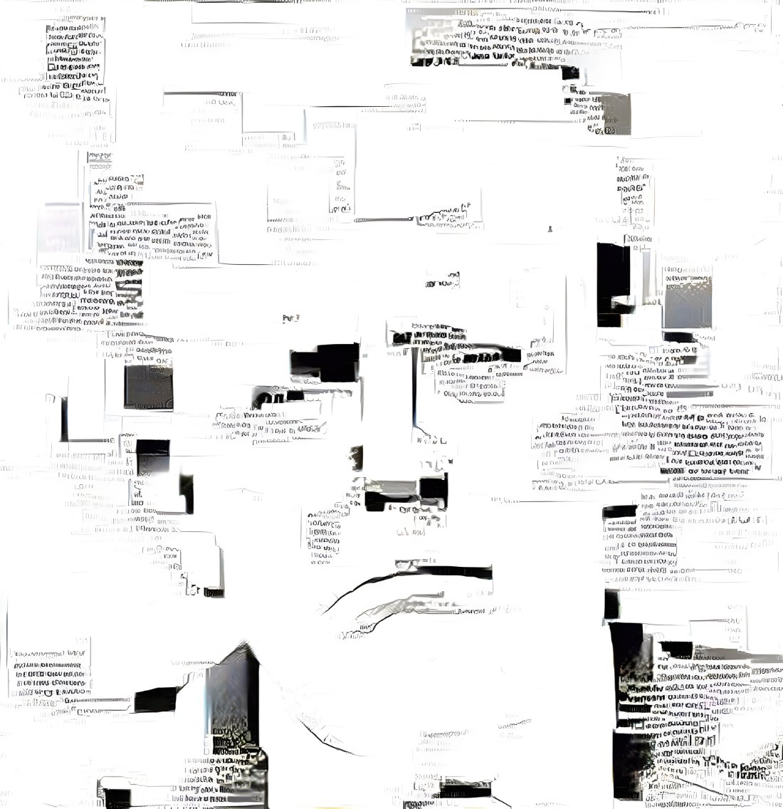 The image features an abstract composition made up of small white squares, which are black in color. It has been combined with various images that reference Trump's face or Epstein files, creating a unique and intriguing visual experience. The main focus on this artwork is the resemblance to Trump's droopy face sleeping through a meeting as it sags down over the top edge of a page from one of the posts, which appears to be about American Fascism. This surrealistic blend of content creates an interesting juxtaposition between art and the subject matter being discussed in the post.