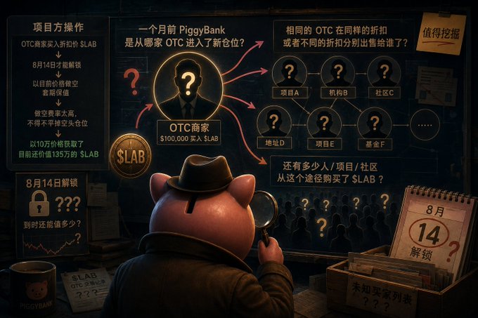 The image features a cartoon pig wearing a hat, holding a magnifying glass over a blackboard filled with questions written in Chinese characters. The pig appears to be investigating or pondering over the questions displayed on the board. The background of the image is dark, which contrasts with the bright colors and details of the cartoon pig and the questions on the board.