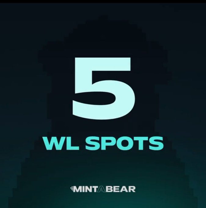 A dark graphic with a large glowing cyan '5' above the text 'WL SPOTS' and the logo 'MINTABEAR' at the bottom.