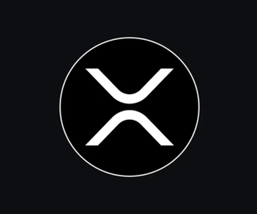 The image shows the XRP cryptocurrency logo—a stylized "X" enclosed within a circle on a black background. It relates to the post by representing the digital asset being discussed in relation to the reported $7.18 million in net outflows from spot XRP ETFs last week.