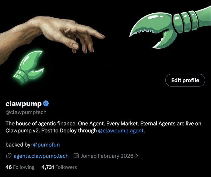 The image features a Twitter post about claw pumps and a discussion of claw pump projects. The post includes a link to a blog post that talks about claw pump projects, which has been shared by @Pumpfun. The post also mentions that the project has already reached 50m in revenue, indicating its success so far. Additionally, there is a hashtag (#clawpump) and a user named clawpumptech who has joined the conversation.