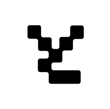 The image features a logo with the letter "Y" composed entirely of black squares arranged in a zigzag pattern against a white background. The logo appears to be a part of a larger collection of NFTs that were rescued from a exploit called "Flooring Protocol". These NFTs include various items such as Bored Apes, CryptoPunks, and Azuki. The image also includes the text "LATEST: Yuga Labs CEO Michael Figge confirms whitehat operation rescued dozens of at-risk NFTs from Flooring Protocol exploit", which suggests that this collection was created by a company named "Yuga Labs".