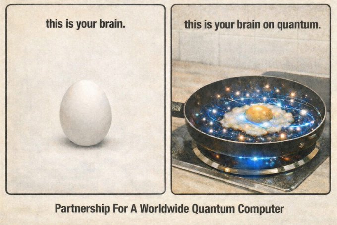 The image shows an egg sitting on a stovetop, surrounded by stars and planets. Below the image, there are two text boxes that read "This is your brain." The first box is positioned above the egg, while the second one is below it. These text boxes seem unrelated to the main subject of the image - the egg on the stovetop.