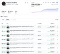 A low-resolution screenshot of what appears to be a DefiLlama page listing protocol revenue, with '$2,476,394' visible at the top and a list of protocols with revenue figures below.
