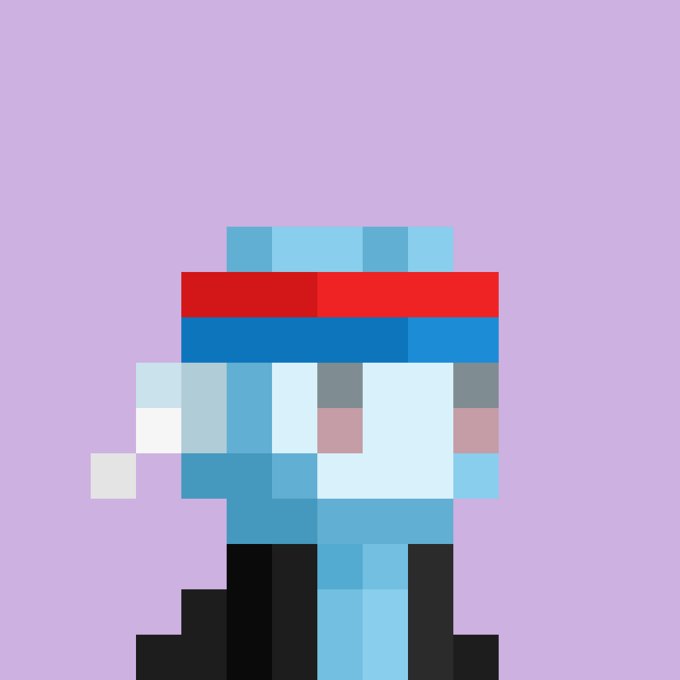 A pixelated figure wearing a red and blue hat with a mustache is depicted against a lavender background, representing one of the "Mini" NFT collectibles (#3347) that has been newly collected at a price of 0.0111 ETH ($20.21).