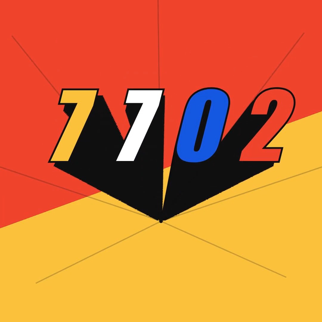 The image features an abstract design that includes a clock face with numbers, including the number "77022" written in white, black, and blue colors. The background of the image is orange, which contrasts with the yellow lines surrounding the clock face. The text on the image reads "EIP-7702 support is LIVE now - supercharge your existing EOAs with the power of Smart Accounts - no more dangling ERC20 approvals on dapps supporting batching a short".