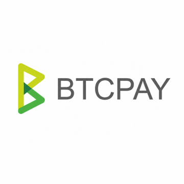 The image shows the BTCPay logo, featuring a stylized green "B" design alongside the "BTCPAY" text. This represents BTCPay Server, the self-hosted cryptocurrency payment processor referenced in the post about offering a bounty of up to 3 BTC (approximately $190,000) to recover funds stolen in a Lightning wallet exploit.