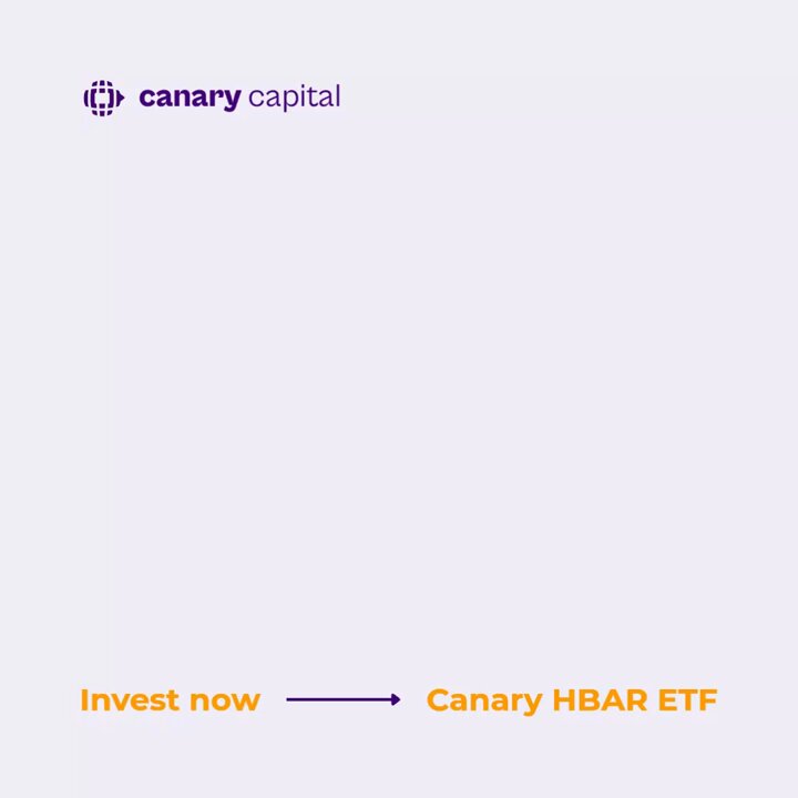 The image shows a white background with two arrows pointing towards each other, one labeled "Invest now" and the other "Canary HBR ETF". The arrows are positioned at the bottom of the image, indicating that they are directing viewers' attention towards the "Invest now" arrow.