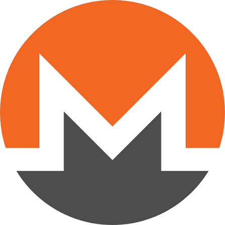 The image features the Monero (XMR) logo, recognizable by its stylized "M" within a circular design split into orange and gray halves. The caption's emphasis on untraceability, resistance to regulation, and inability to be listed on exchanges aligns perfectly with Monero's reputation as a leading privacy-focused cryptocurrency.