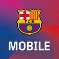 A stylized FC Barcelona crest with "FCB" lettering is displayed against a colorful gradient background, with the word "MOBILE" prominently shown beneath it. The image serves as a visual teaser for the announcement that Barça Mobile has officially chosen Stellar ($XLM) to power its new digital wallet, highlighting the massive scale of Barça's 11 million user ID ecosystem and 80 million merchant payment reach.