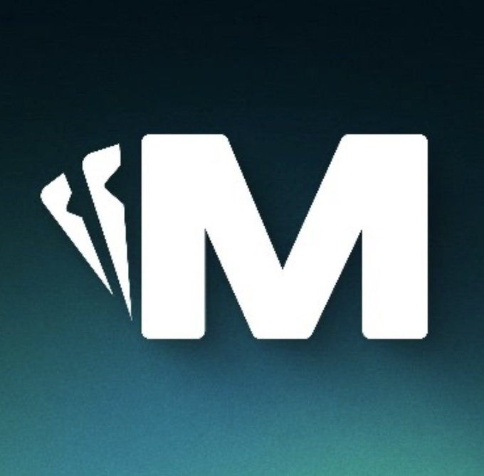 A white 'M' logo with three card-like fan elements on the left, set against a dark teal/green gradient background (appears to be the Medium logo).