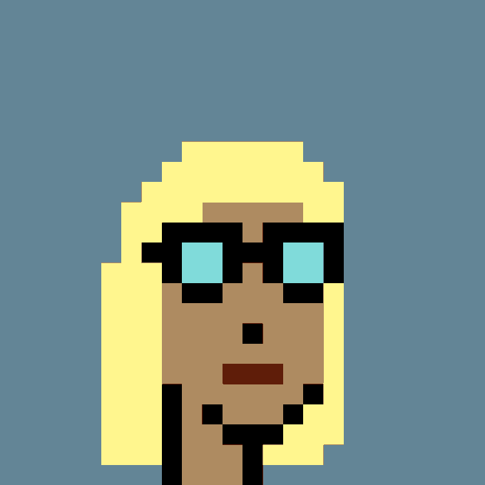 A pixel-art portrait of a Cryptopunk character with blonde hair and sunglasses, representing Punk #7322 from the CryptoPunks collection.

The image depicts the distinctive pixelated art style of CryptoPunks, corresponding to Punk #7322 which was sold for 31.50 ETH (approximately $51,321 USD) via OTC trade.