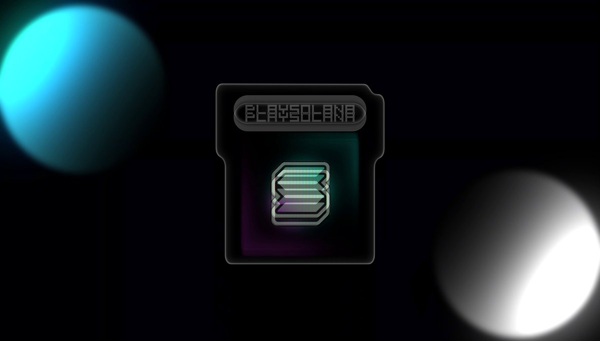 The image features a logo for a video game called "PlaySolana" and includes two blue and white circles with the word "Play" written inside of them, suggesting that this game allows players to play against each other or play against computer-controlled opponents in an immersive and interactive environment. The logo also mentions the name of the video game's publisher (Super Driver Game) and another gaming community called the "Solana".