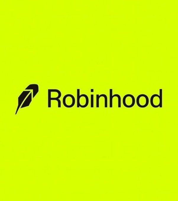The Robinhood logo displayed in black on a bright yellow-green background.