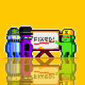 A pixel art illustration shows two hooded figures seated at a desk with one labeled "ZECBIT" and another labeled "EXRCH," representing privacy-focused cryptocurrency exchange support handling refund cases. The imagery reinforces the post's message about ZECbit's refund process being complicated by Zcash's shielded transaction privacy features.
