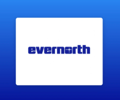 The image shows the Evernorth logo in bold blue text on a white background. This relates to the post about Evernorth moving forward with its Nasdaq debut through a merger with Armada Acquisition Corp. II, with the company planning to hold around 473 million XRP worth approximately $710 million.