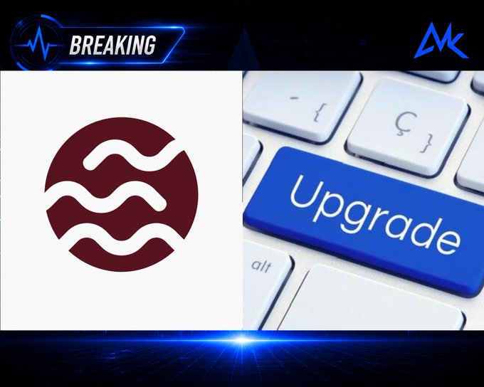 The image features a split graphic with a maroon Sei logo on the left and a keyboard with a blue "Upgrade" key on the right, framed by a "BREAKING" news banner, visually representing the just-announced Eidos storage upgrade advancement on the Sei blockchain.