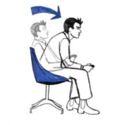 The illustration shows a man rotating 180 degrees in his chair, symbolizing a sudden shift or turn in perspective. This visual metaphor aligns with the post's message about crypto "breaching containment" into mainstream finance, suggesting a pivotal turning point as tokens gain real-world traction beyond just crypto-native audiences.