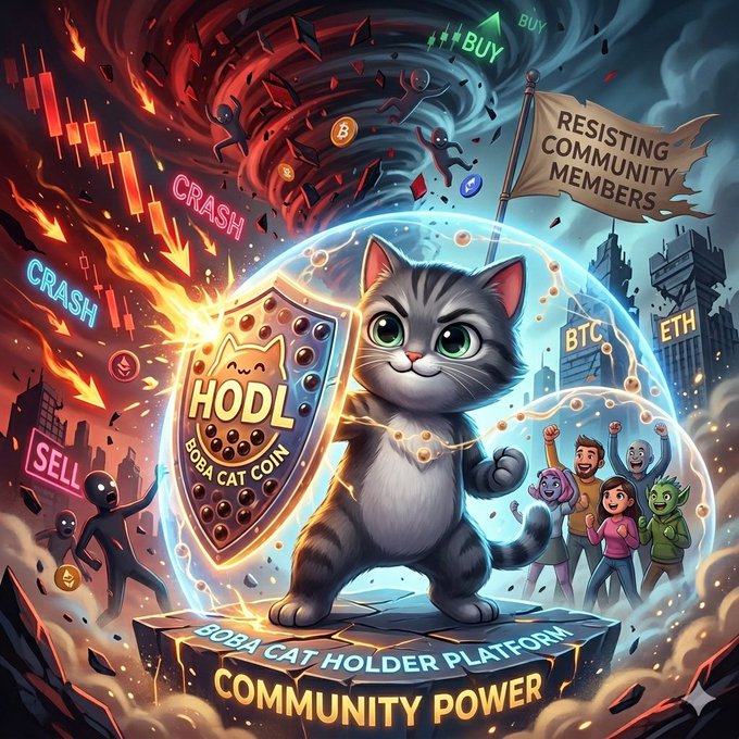 The image features a cartoon cat with a shield, surrounded by people holding up signs that say "Resisting Community Members" and "Resisting Community Members!". The cat appears to be fighting against these community members using its shield as protection. In the background, there are various elements related to cryptocurrency, such as Bitcoin and Etherium logos, indicating a connection between the cartoon cat's fight and the world of digital currency.

The post also includes text that reads "Good Morning Crypto Warriors Fight! Fight! Fight! Patience! Patience! Patience!". This message encourages the community members to stay strong in their fight against resistance from those who seek to control or manipulate them, using the shield as a symbol of protection and unity.
