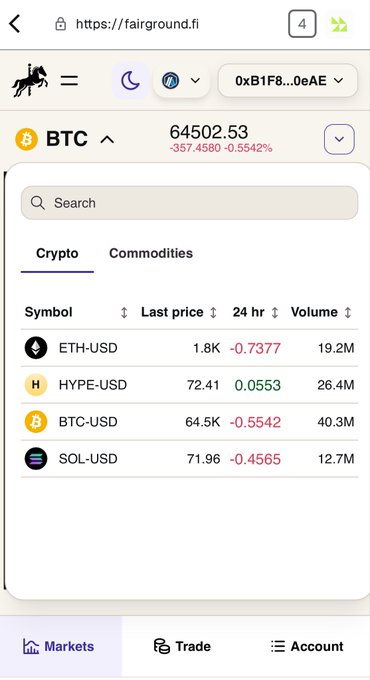 The image shows a screenshot of a mobile phone screen that displays information about various cryptocurrency markets. The screen specifically highlights Bitcoin, listing its current prices for different cryptocurrencies like ether, HEXUSD, and sol. Users can see the historical data on their screens as well. This feature suggests that the app may be an exchange or marketplace where users can trade and invest in these digital assets. The image also mentions that there is a post related to this market, which could provide additional information or updates for users interested in exploring the cryptocurrency market.