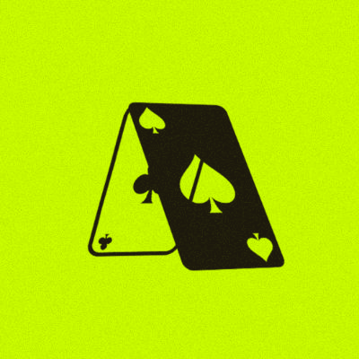A stylized graphic of two overlapping playing cards—one featuring the Ace of Spades and the other the Ace of Clubs—displayed on a bright neon green background, complementing the teaser about an upcoming "Hoc season 3 pass" with limited 262 supply.