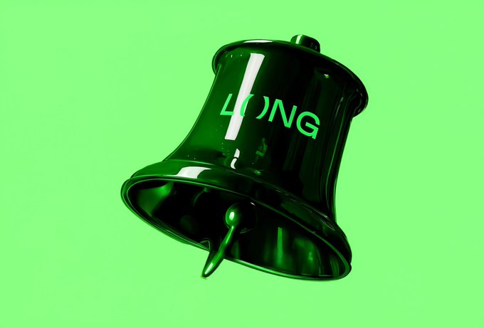 A 3D-rendered green bell with the text '4ONG' displayed on it against a solid bright green background.