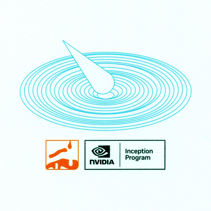 An illustration of a blue water drop creating concentric ripples, with the NVIDIA Inception Program logo displayed at the bottom.