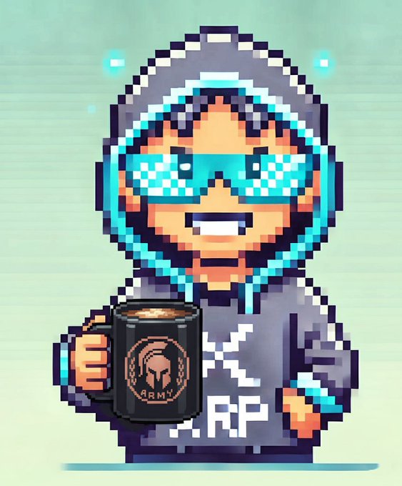 This is a cartoon image of a boy wearing a hoodie, sunglasses, and holding a black coffee cup with a logo on it. The scene features the words "Daily Crypto Market Briefing" and "Market Summary", suggesting that the main element is related to crypto markets or financial news.