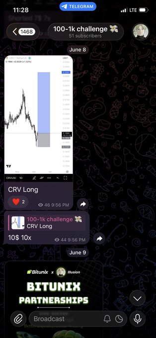 The image features a cell phone screen displaying a social media app that showcases an advertisement for a 100-day challenge for Bitcoin miners or Cryptocurrency traders, where participants can win $25 for joining the group. The background of the image appears to be black with various designs and patterns. The post on the app highlights that only 100 members are needed to participate in this challenge, and participants can earn up to $25 if they join the group within the next 24 hours or less.