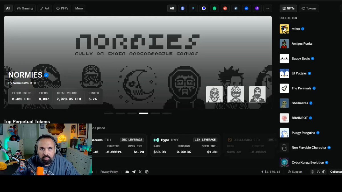 The image shows a man wearing headphones, possibly watching or recording a video. The main focus of the image is a computer screen displaying a website called "Norties". The website has a list of people's names and their corresponding ages on it. There are also some numbers displayed in the image that seem to be related to the ages of these individuals.