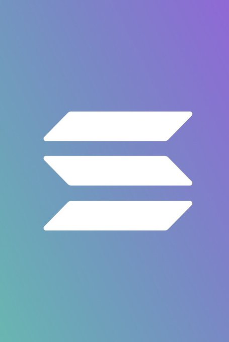 The image displays the Solana logo—three stacked horizontal white bars—set against a blue-to-purple gradient background, visually anchoring the post's claim that Solana recorded 208 million transactions last week, surpassing the NYSE's 189 million.