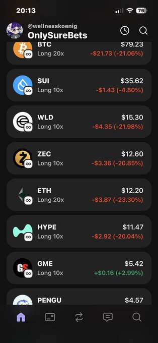 The image features a smartphone screen displaying multiple cryptocurrency symbols, likely displaying different types of digital tokens. The main focus of the image is a line of text that reads "onlysurebet" in white capital letters at the top right corner. Another smaller version of this text can be found just below it. This information might be related to an application or website providing details about these digital tokens, such as their values and trading functions. The screen displays various symbols including Bitcoin, Etherum, Gme, and Penguin among others, showcasing a range of options for users who are interested in the world of cryptocurrency.
